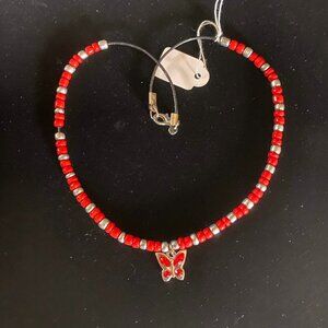 Butterfly Birthstone Choker July